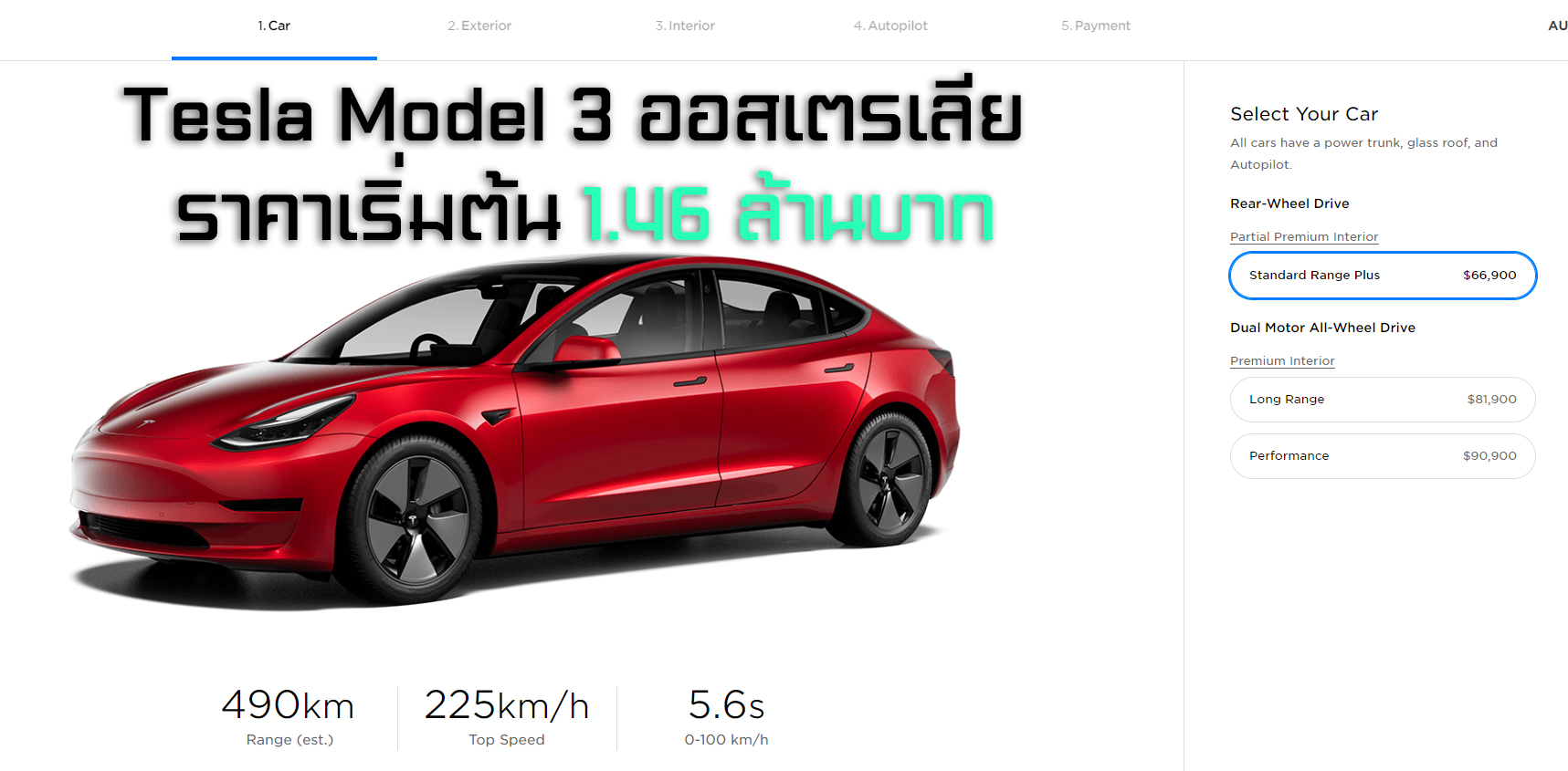 Tesla model 3 on deals road price